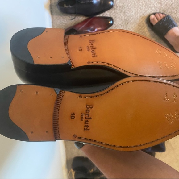 BERLUTI Alexandro men black leather loafer shoes US sz 10 - Picture 7 of 16